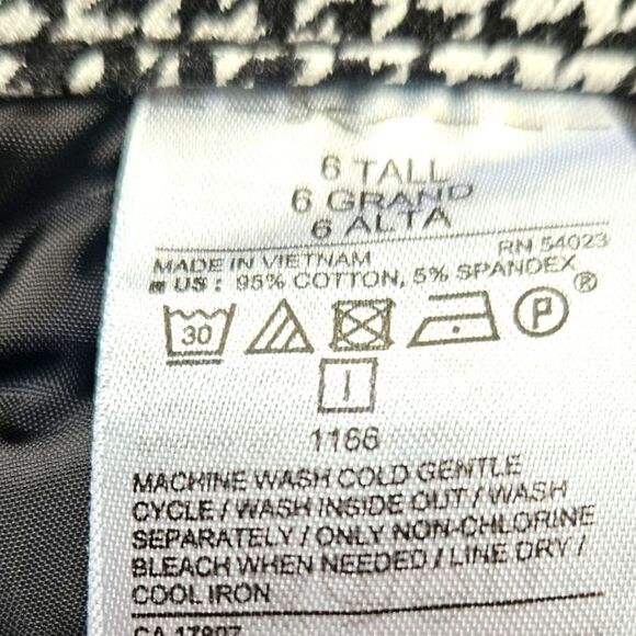 OLD NAVY New Womens Houndstooth Mid- Rise Tall Skinny Pixi Pant Size 6 - Picture 12 of 14